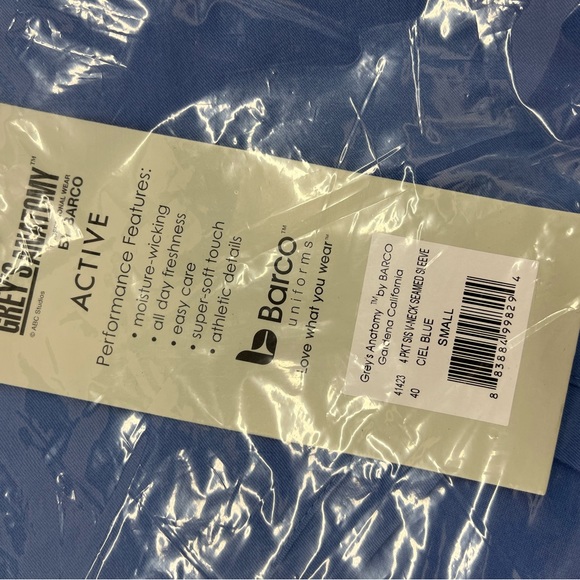 Grey’s Anatomy Ceil Blue Scrub Top - Picture 3 of 3